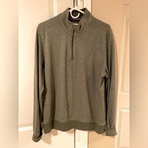 English Laundry Mens Green 1/4 zip Pullover.  Size M.  Barely worn.